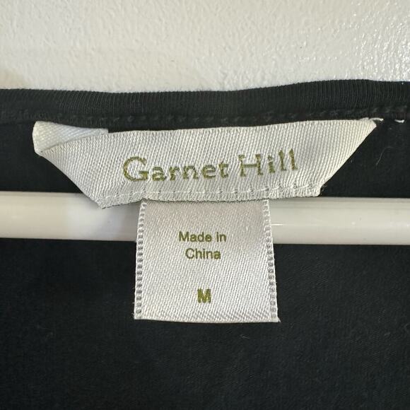 Garnet Hill Embellished Embroidered Black Gold Knit Sequined Tank Top &Skirt Set - Picture 6 of 11